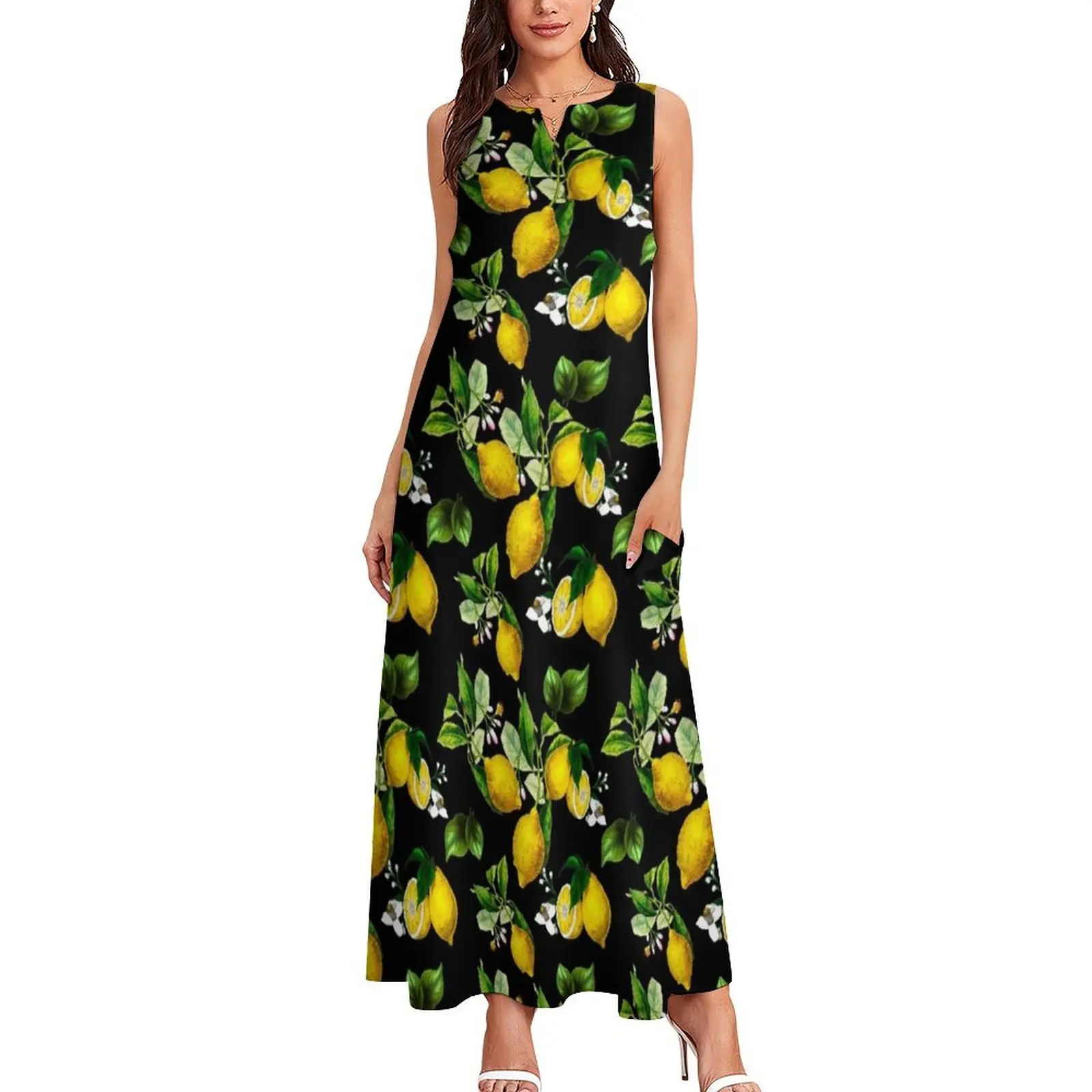 Citrus,lemons,vintage art Long Dress dresses for prom Dress for girls Dress