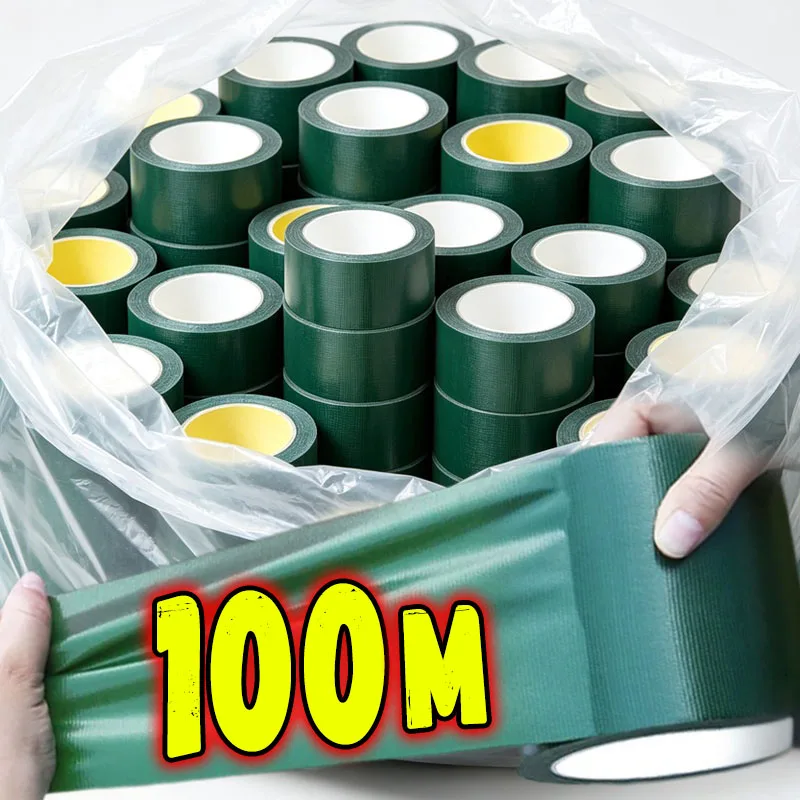 100M Strong Waterproof Patches Sticky Tarpaulin Repair Tape Self-Adhesive Outdoor Truck Rainclothes Tent Awning Sealing Tapes