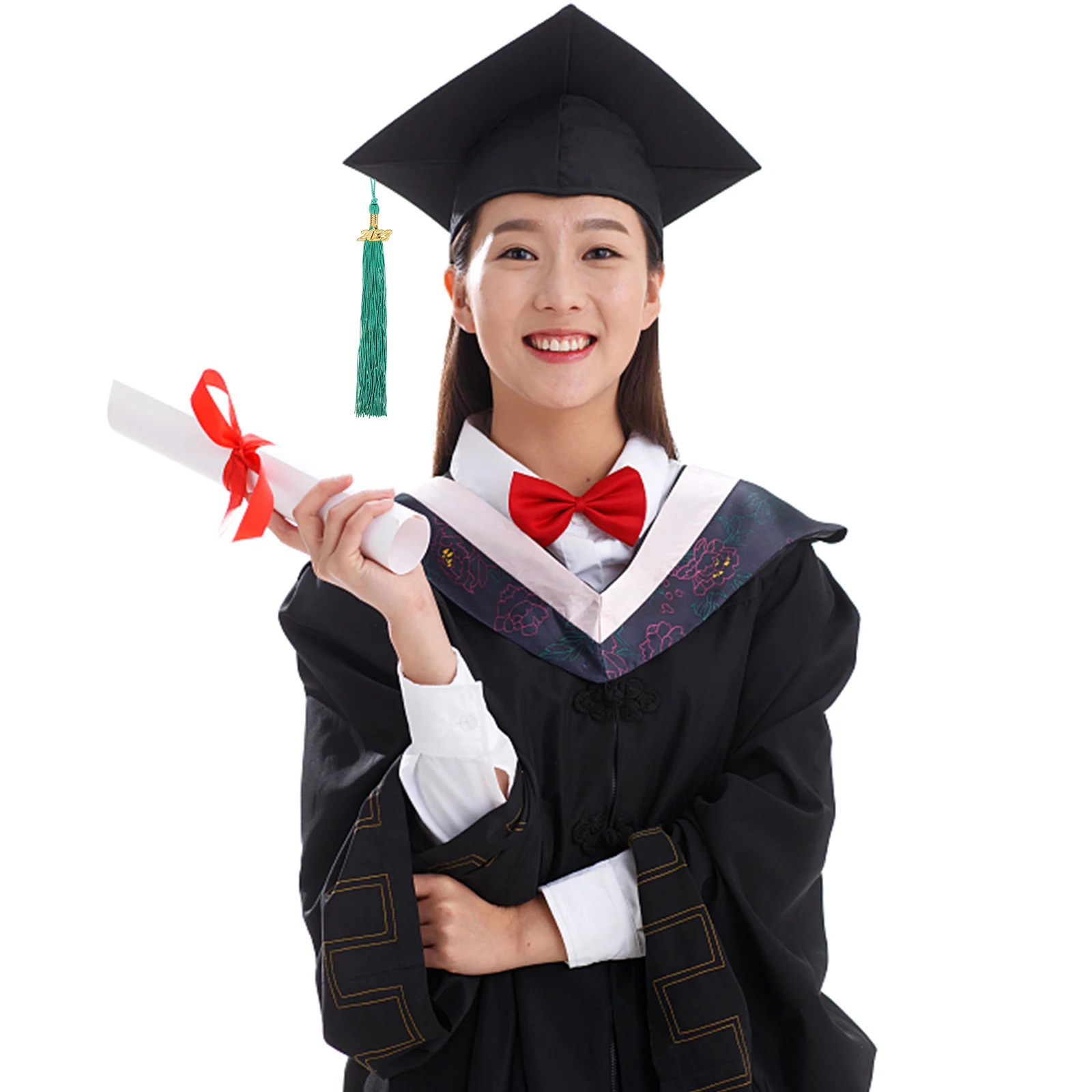 

10pcs 2020 Academic Graduation Hat Tassel Doctor Tassel High Quality Keychain Bookmark Gift Tag Decoration Sky Blue
