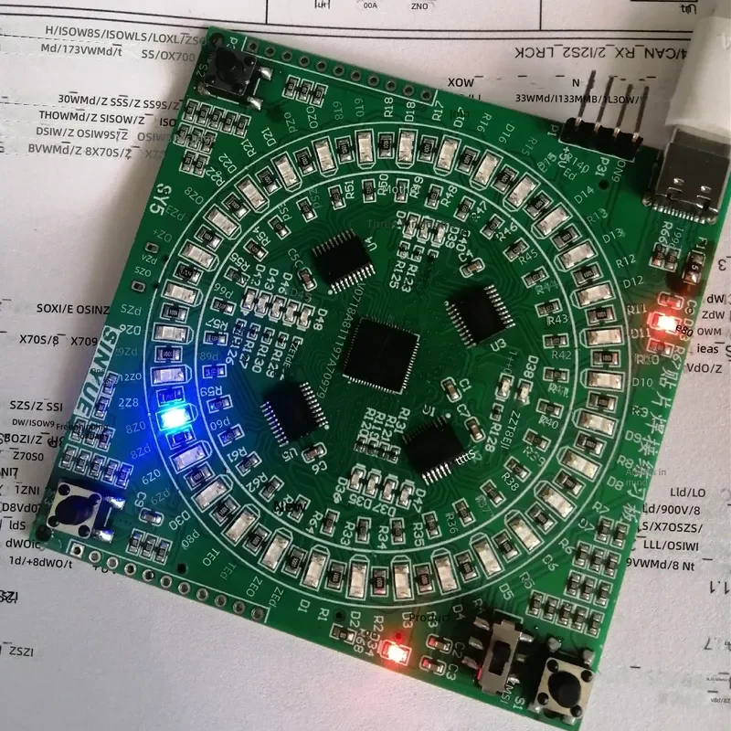 for High Difficulty Density Patch Welding Practice Kit for QFN64 Chip SMT Competition Skills Training Ideas
