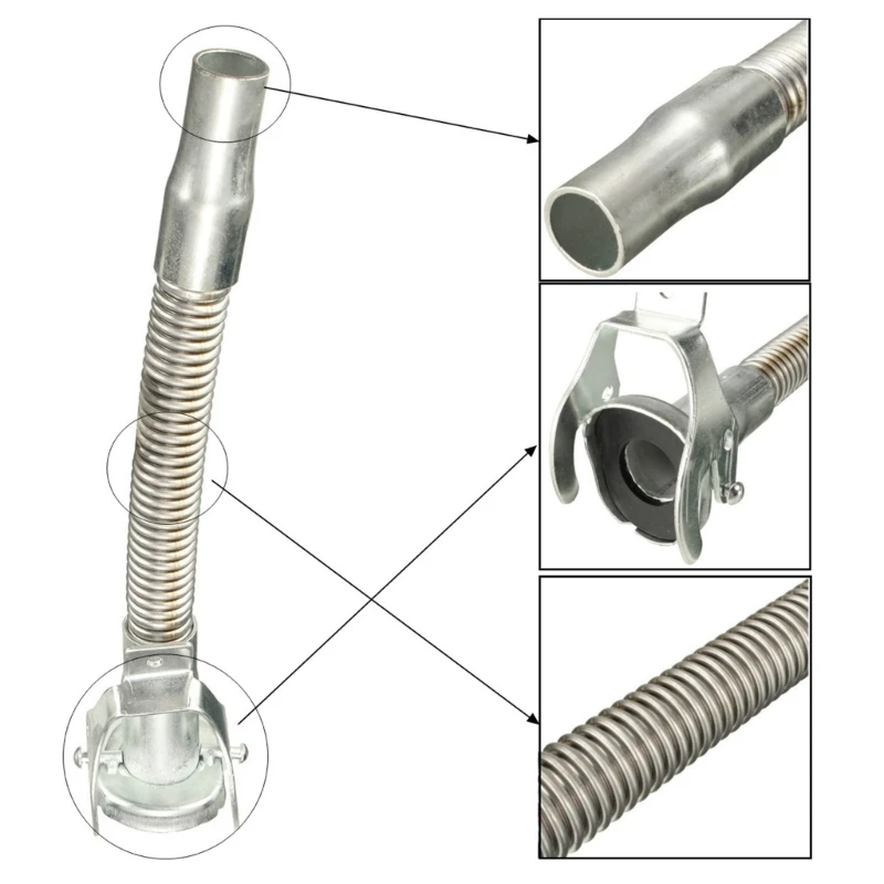 Spout Replacement, Nozzle, Flexible Pour Nozzle Suitable for Most 5Gallon Oil Cans Fuels Can Spout