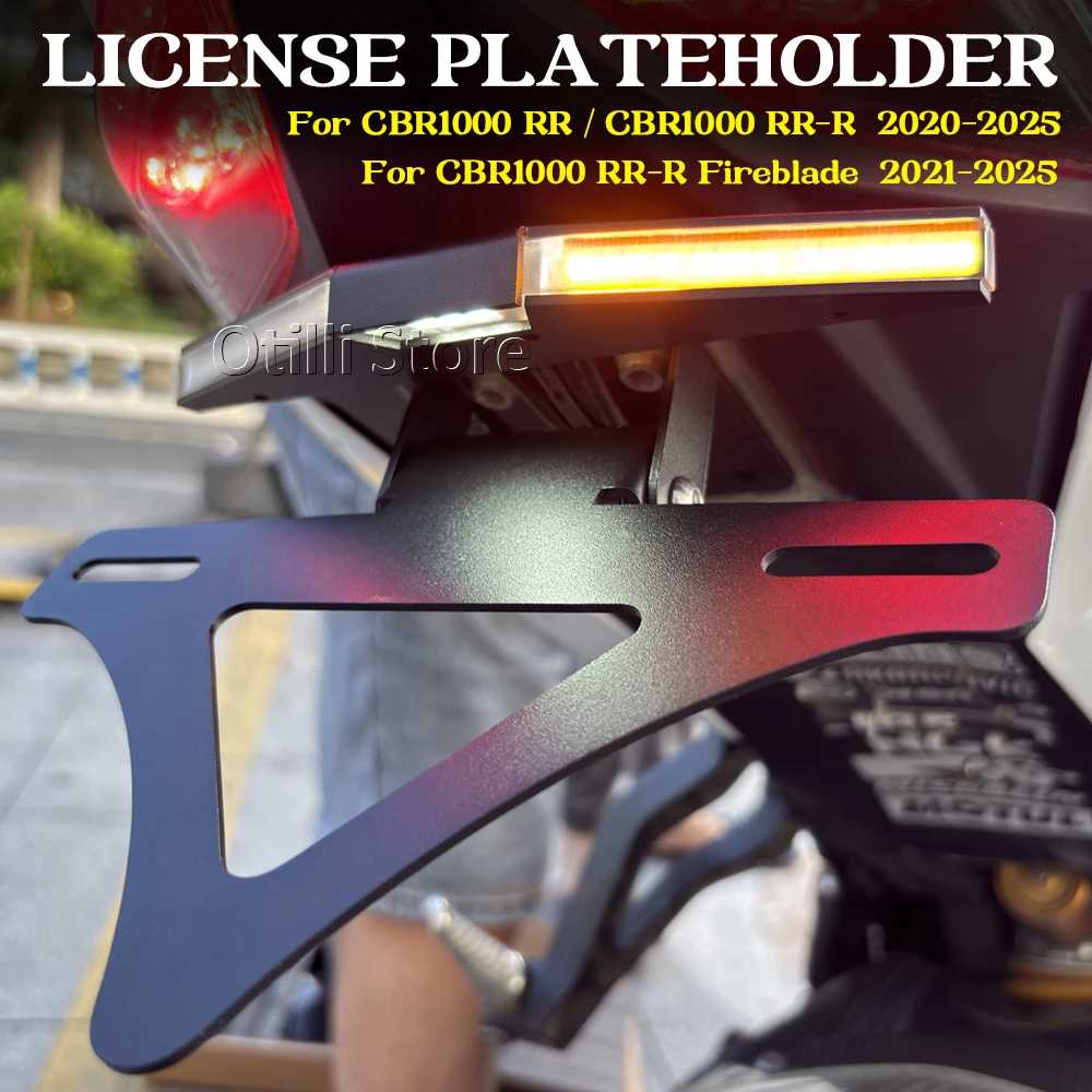 

Кронштейн держателя номерного знака мотоцикла со светодиодной подсветкой, аккуратный фиксатор крыльев для Honda CBR1000RR CBR1000RR-R CBR 1000RR