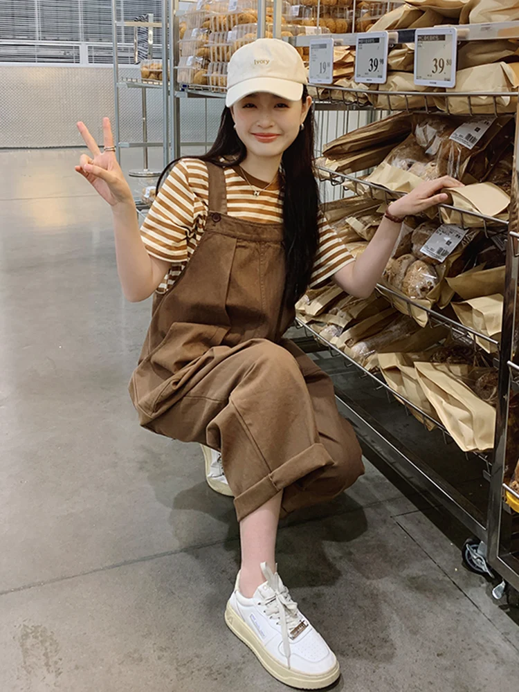 

Женский повседневный брючный костюм цвета хаки в полоску, весна-лето, новинка, с высокой талией, комплект из двух предметов, для офиса, стильный и модный