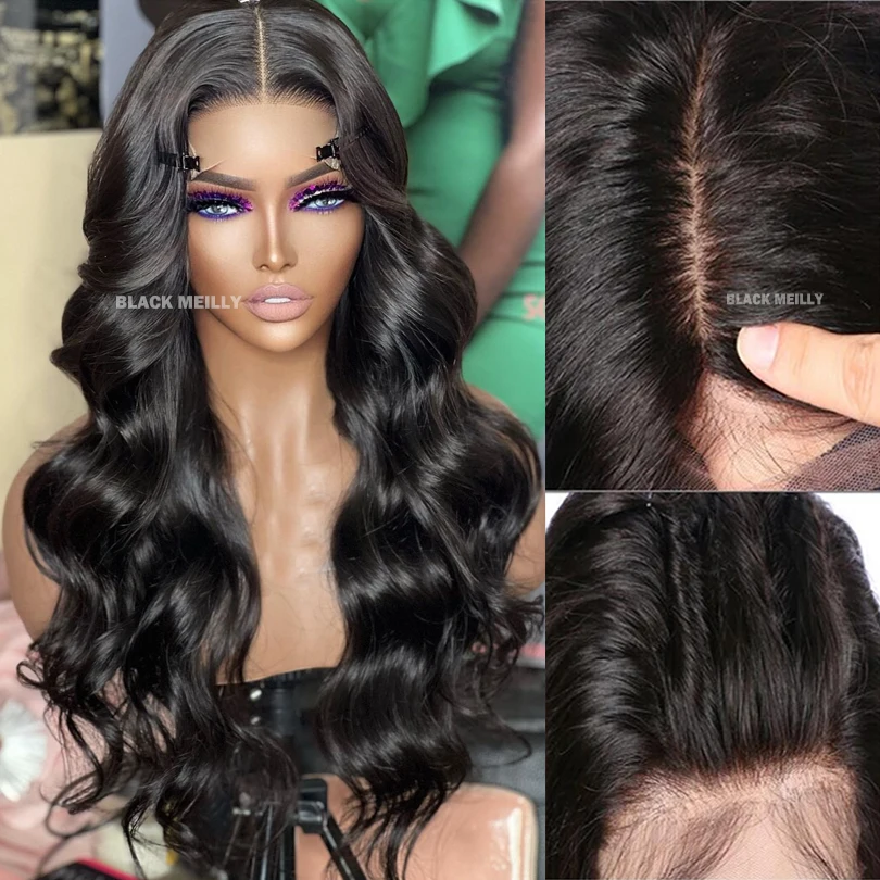 200% High Density Transparent Body Wave Silk Base Full Lace Wigs 5x5 Brazilian Wavy Silk Top Full Lace Human Hair Wigs For Women