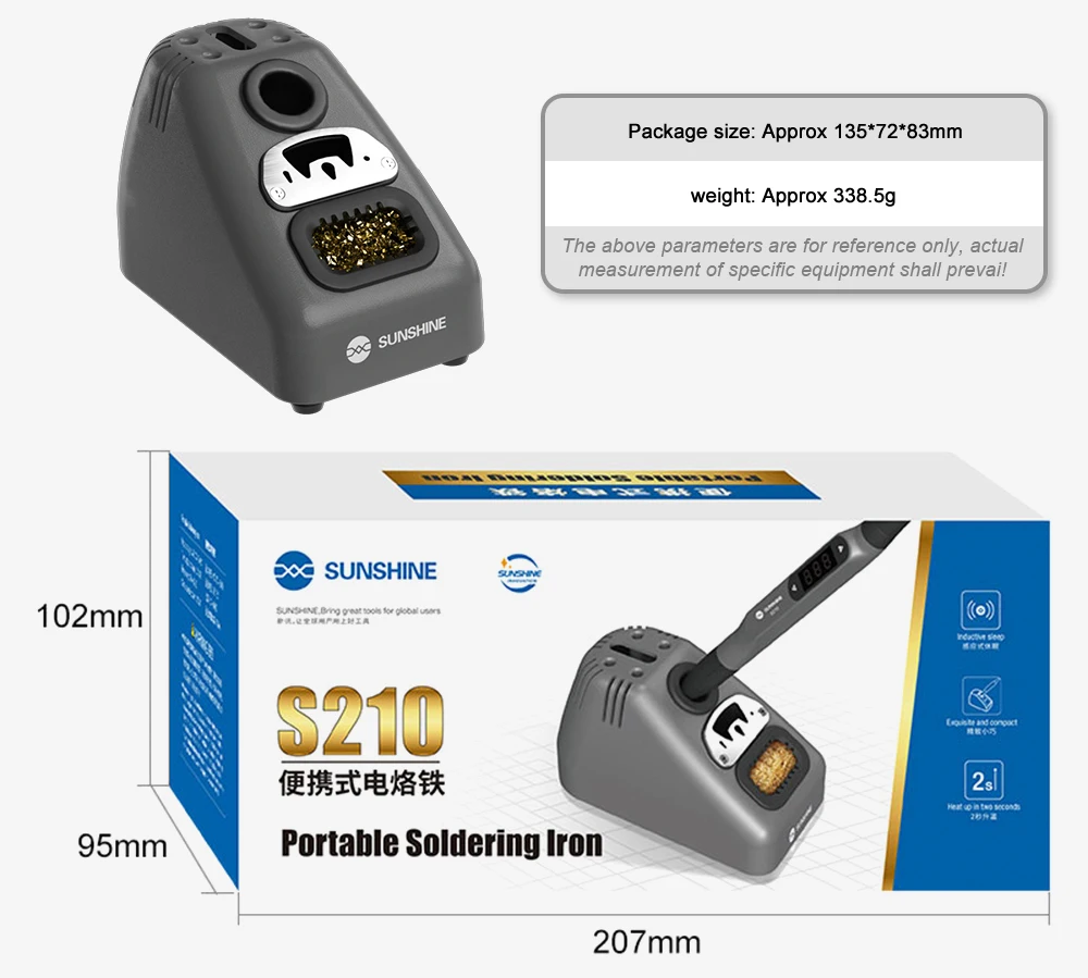 Jcd S210 110W High Power Smart Draagbare Soldeerstation Verstelbare Temperatuur Soldeerbout Rework Reparatie Tools