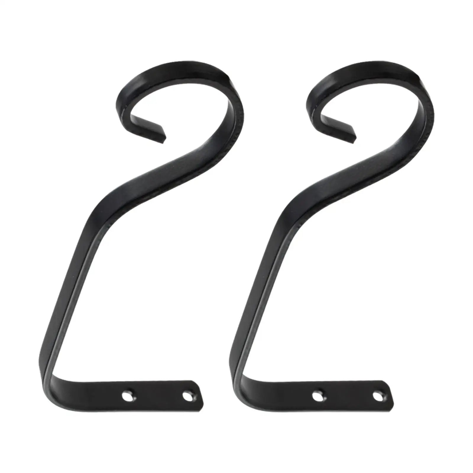 Sturdy Iron Plant Bracket Wall Mounted Hanging Basket Hook for Balcony Flower Pots Garden Decorative Hanger