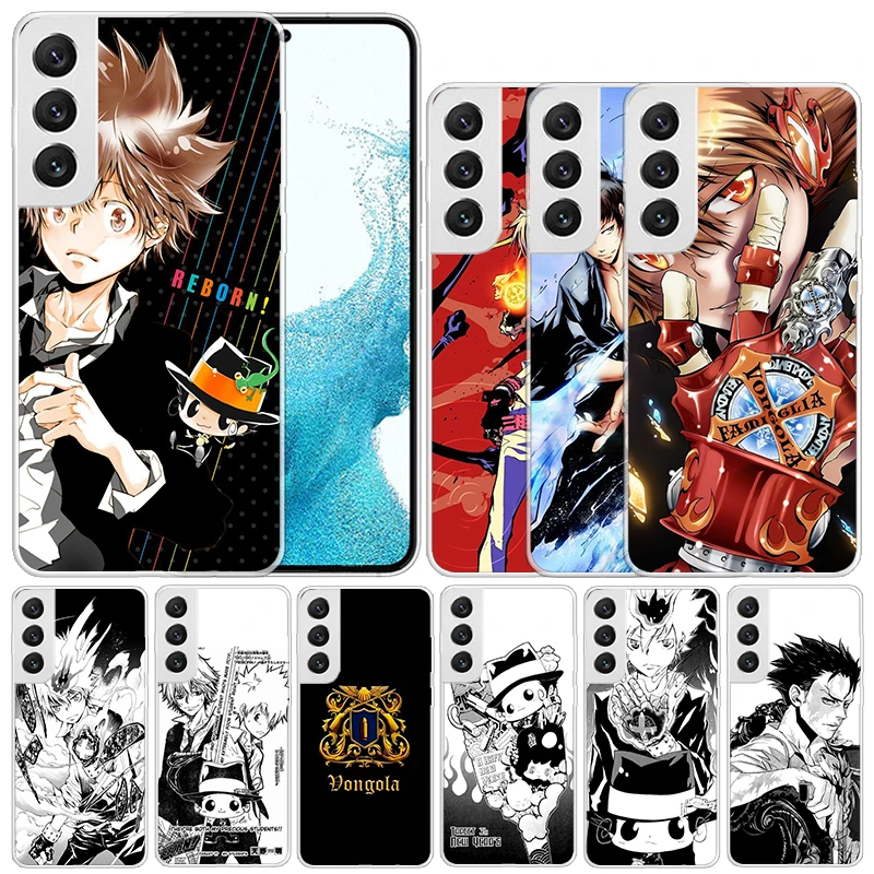 Katekyo Hitman Reborn Soft Cover for Samsung Galaxy S25 S24 S23 Ultra S22 S21 Plus S20 FE S10 + S25Edge Print Pattern Cases S24 