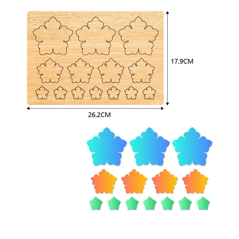 Flower Wooden Cutting Knife Die, Used with the Machine, SCS1072