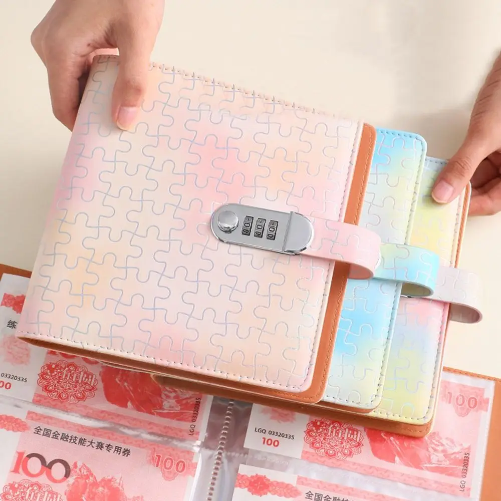 With Password Lock 200 Envelopes Money Saving Challeng Save Money Large Capacity Money Collection Book Portable Reusable