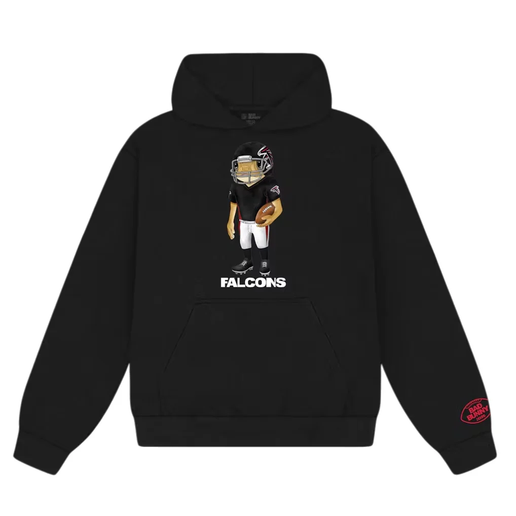 Sudadera con Capucha de Algodón con Estampado Gráfico de Bad Bunny para el Super Bowl 2026, para Otoño e Invierno, Moda Casual para Hombre y Mujer, Ropa Urbana