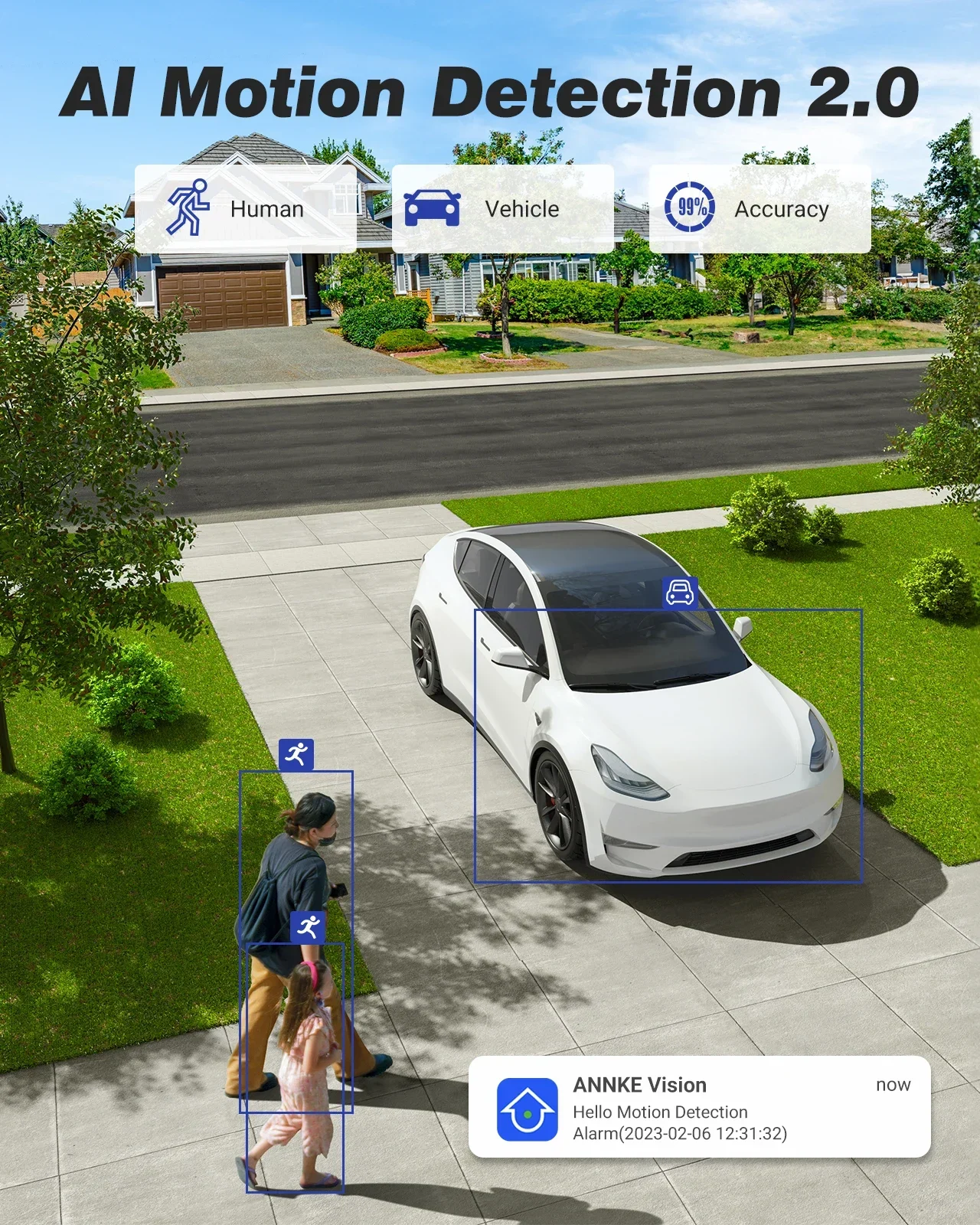 ANNKE 나이트크로마 8채널 5MP H.265+ DVR 보안 카메라 시스템 (8개의 2MP 1080P 실외 CCTV 카메라 포함)