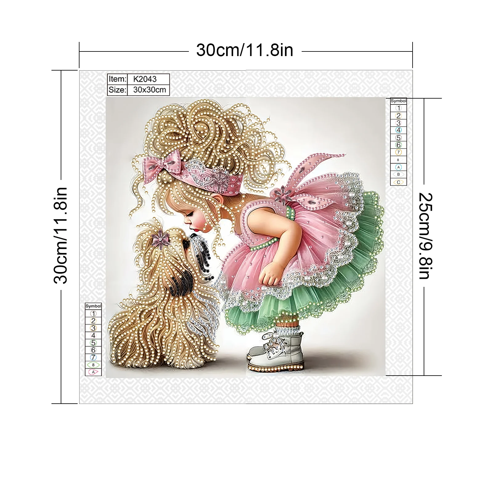 Puppy Special Shape Diamond Art Painting Kit for Adult Beginner,Crystal Diamond Special Shape Kit for Home Wall Decoration Gift view 2