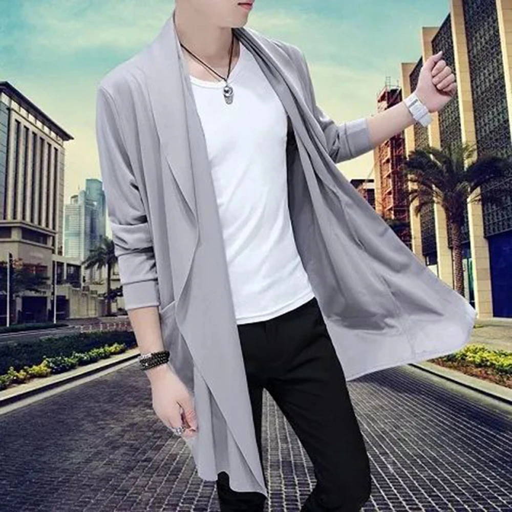 Casual Versatile Windbreaker Hooded Cape for Men 2024 New Spring Genderless Streetwear Personality Cloak Long Trench Coat Unisex