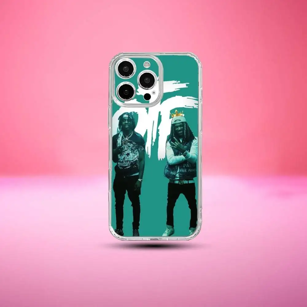 حافظة هاتف Raper K-King Von لهاتف iPhone17,16,15,14,13,12,11 Plus، Pro Max غطاء شفاف ناعم