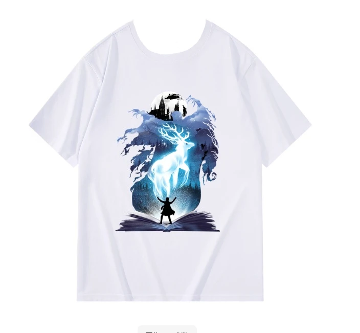 Top con temática de Harry Potter impreso en 3D, suelto, transpirable y cómodo, adecuado tanto para adultos como para niños, hombres y mujeres 4