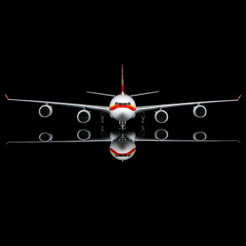 L2117 Alloy Collectible Plane Gift SQ Wings 1:200 Hainan Airlines Airbus A340-600 Diecast Aircraft Jet Model B-6510 With Stand