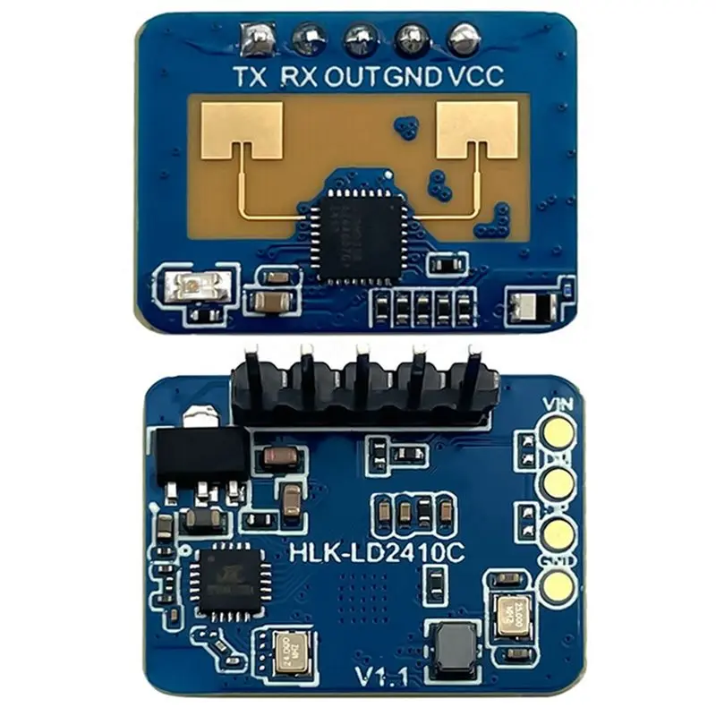 DT21 LD2410C 24GHz Human Presence for Radar Module, mmWave Sensor for ESPHome Home Assistant, Smart Human Detection Sensor Kit