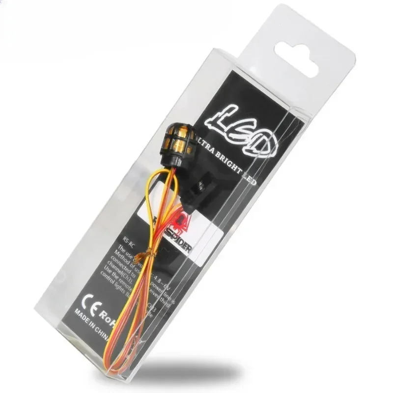 1pcs 360 Degree Rotating Light LED Engineering Lamp for 1/14 Excavator Tamiya RC Truck Trailer Tipper Scania 770S Car Diy Parts