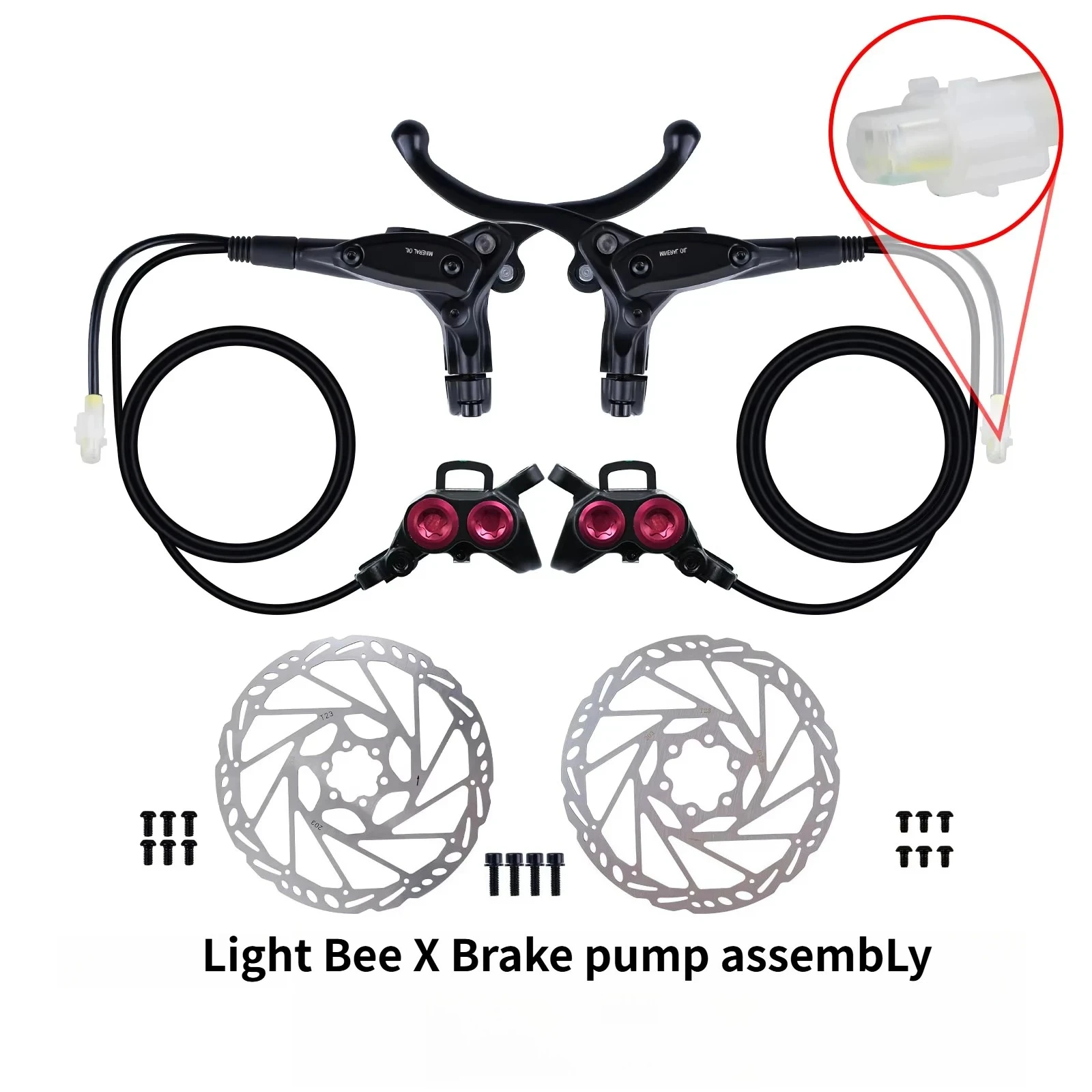 For Surron Light Bee X Segway X160 X260 New Integrated Brake Pump System Set Electric Bike Off-road Motorcycles Accessories