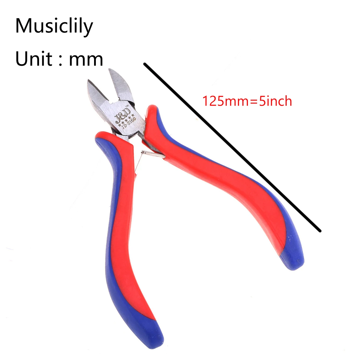 Musiclily Basic 5 Inch Travelling Mini Size/6 Inch Medium Size Guitar Bass String Cutter Tool