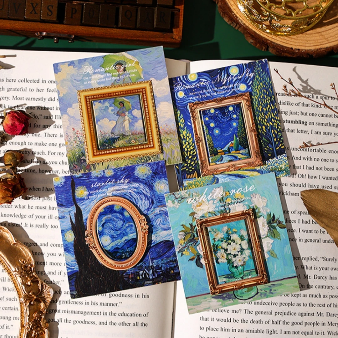 

Oil Painting Bookmark High-Quality Vintage Metal Bookmark Art Book Marker Gold-Plated Gold Plated Bookmark For Books Gift For