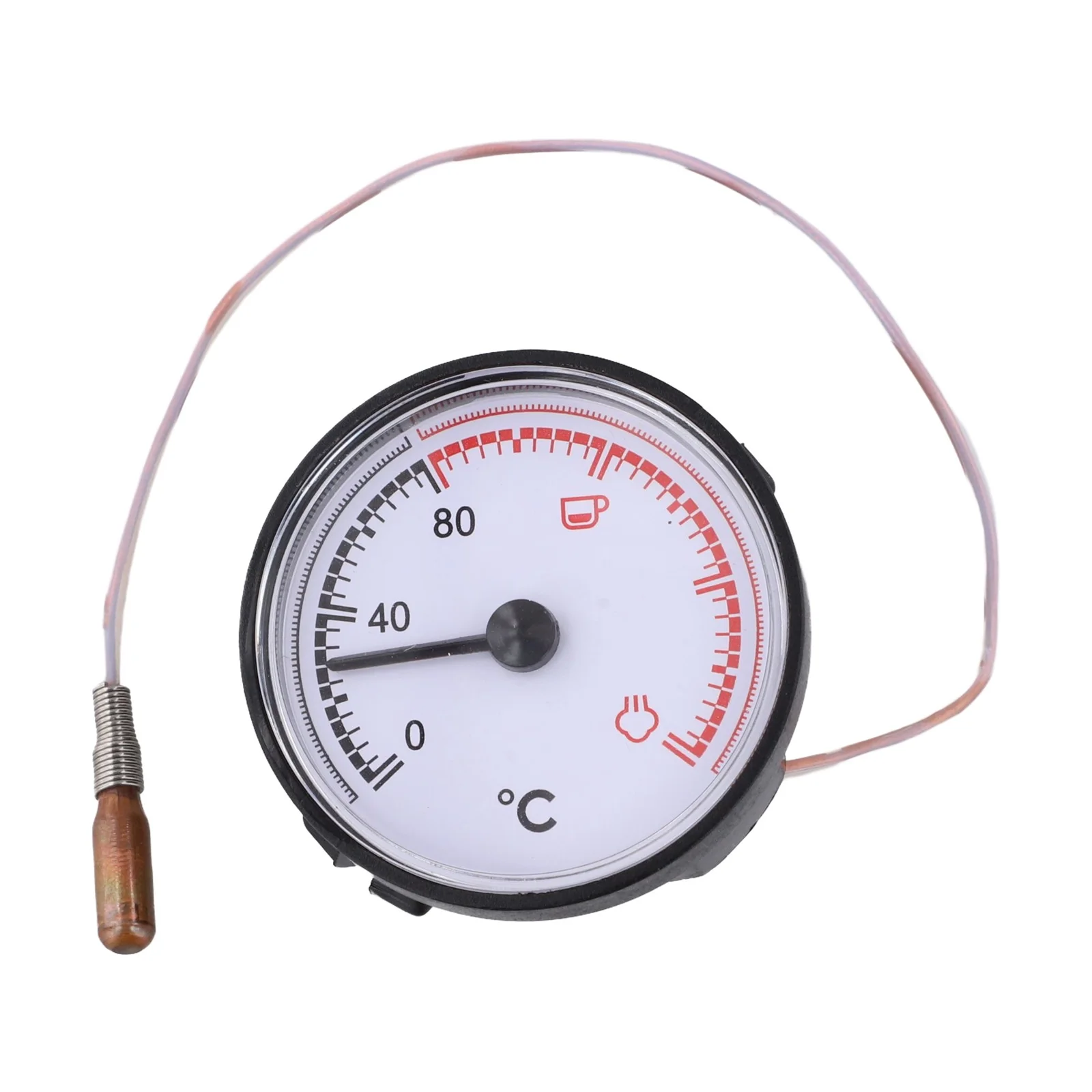 Coffee Machine Thermometer Capillary 55MM Replacement for Espresso Makers Provides Continuous Monitoring of Brewing Temperature