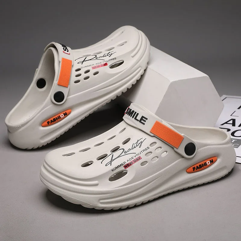 

Men's Sandals EVA Platform Hole Mens Mules Non-Slip Slippers thick Soft Fashion Slide Men's Sandals casual Shoes big size Summer