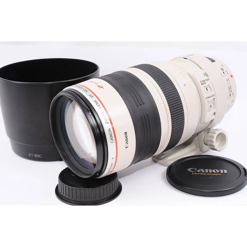 10 قطع ET-83C ET83C عدسة الكاميرا غطاء محرك السيارة لكانون EF 100-400 مللي متر f/4.5-5.6L IS USM 77 مللي متر عدسة مرشح DSLR اكسسوارات