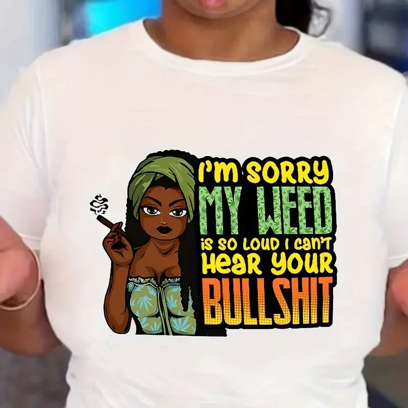 T-shirt z nadrukiem wycięcie pod szyją z nadrukiem figur i liter na co dzień t-shirt z krótkim rękawem na lato odzież damska Harajuku Y2K topy