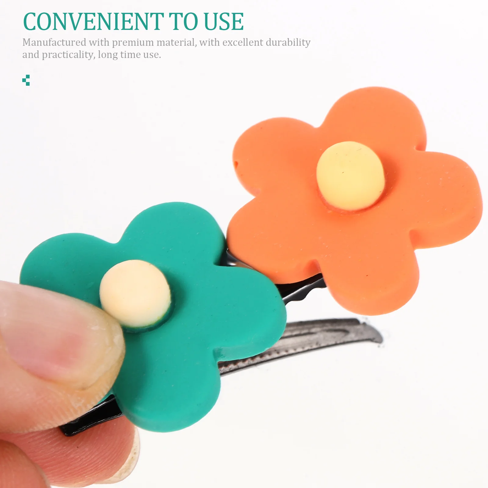 

8pcs C y Color Plastic Floral Accessories for Pin C y Color Hair Clip For Girls Girls Hair Decoration Barrettes