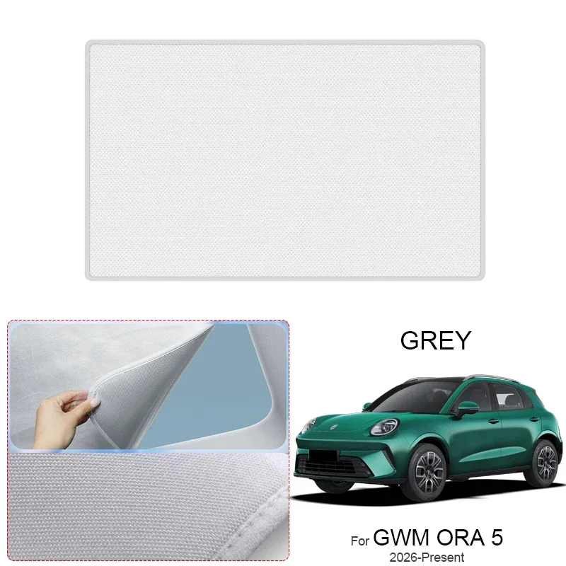 

Car Suede Fabric Anti-uv Electrostatic Adsorption Sunroof Sunshade Auto Heat Insulation Skylight For GWM ORA 5 2026-Present
