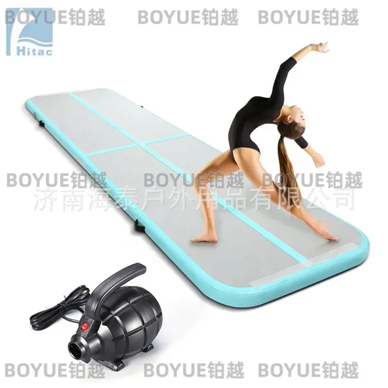 Thickened Inflatable Yoga Mat Home Fitness Brushed Surface for Taekwondo Martial Arts Gymnastics Somersault Dance Exercise