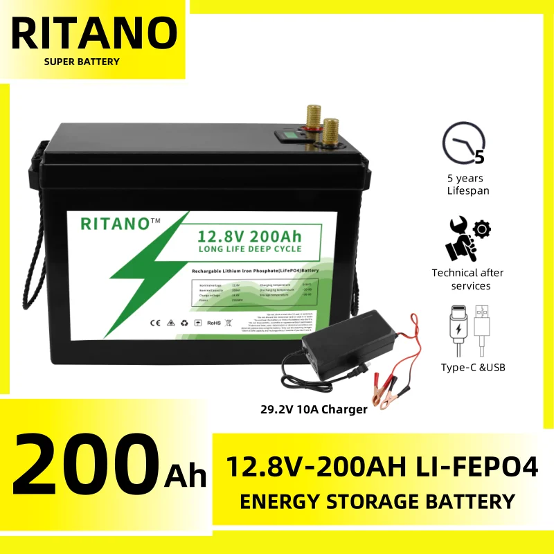 Rechargeable Deep Cycle eve 3.2V 100ah LiFePO4 Lithium Ion 12v 12.8V 200ah LiFePO4 Battery Pack