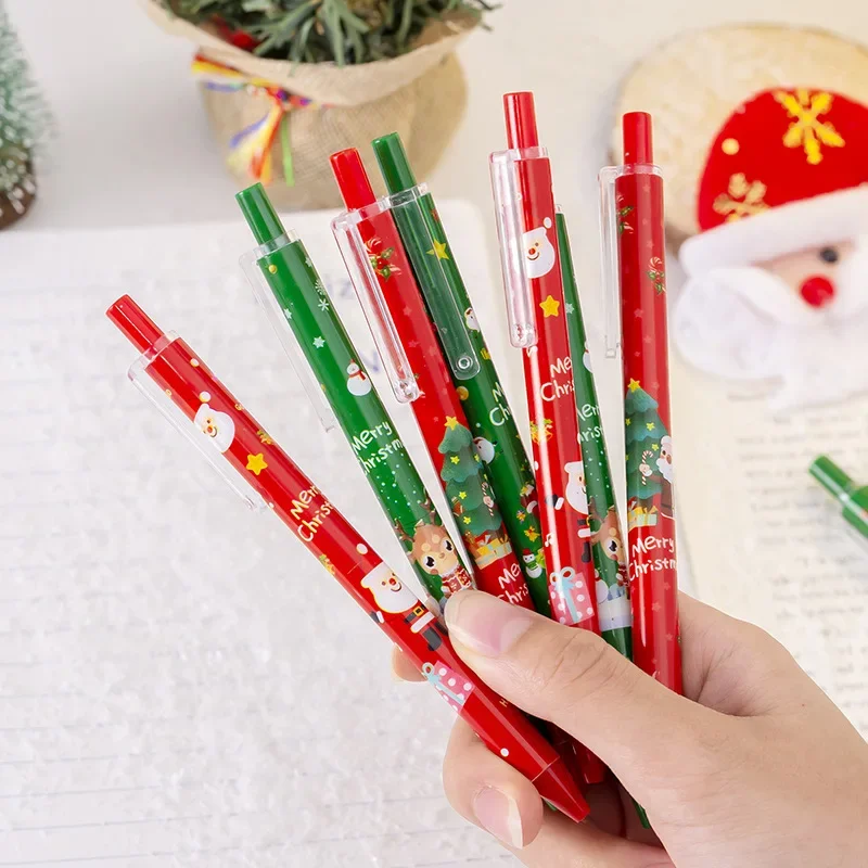 12/60 Pcs Wholesale Student Christmas Gift Press Neutral Water Pen Stationery Gel Pen Final Reward Back To School