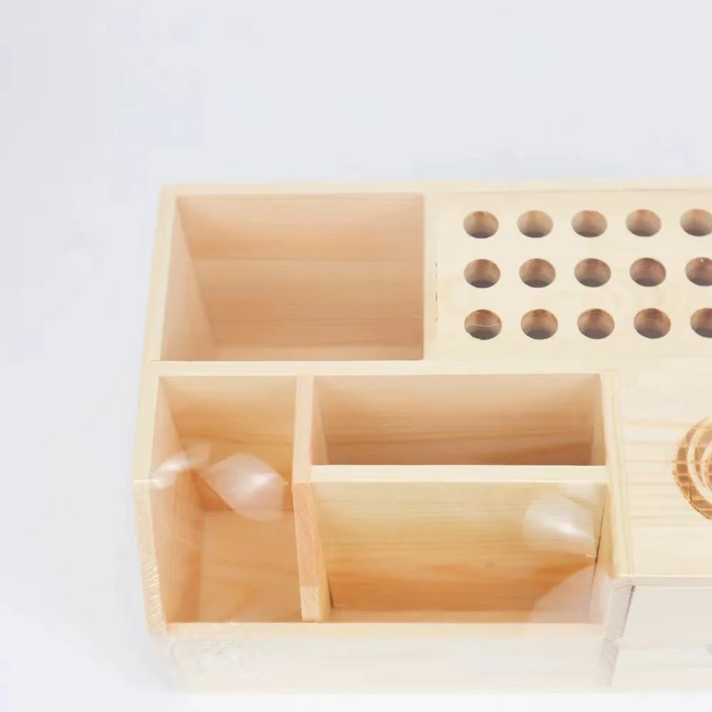 LUOWEI Multifunctional Wooden Storage Box For Storing and Organizing Screwdriver/Tweezers/Pliers /Mobile Phone Repair Tools