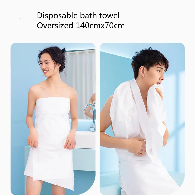 Large compression towel disposable cotton bath towel Portable reusable bath towel, travel home compression bath towel