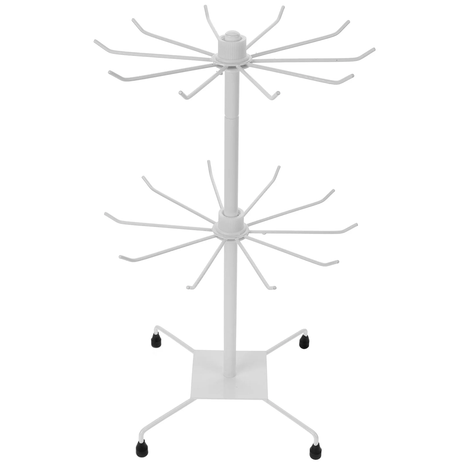 

2-уровневая вращающаяся подставка для ювелирных изделий, металлический держатель для сережек, органайзер для ожерелья, браслета, стеллаж для хранения, домашний магазин, товары для декора