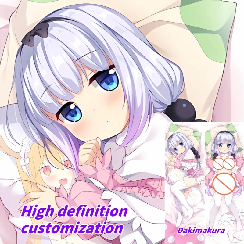 

Dakimakura Anime Pillow Case Miss Kobayashi's Dragon Maid KannaKamui Double-sided Print Of Life-size Body Pillowcase Gifts
