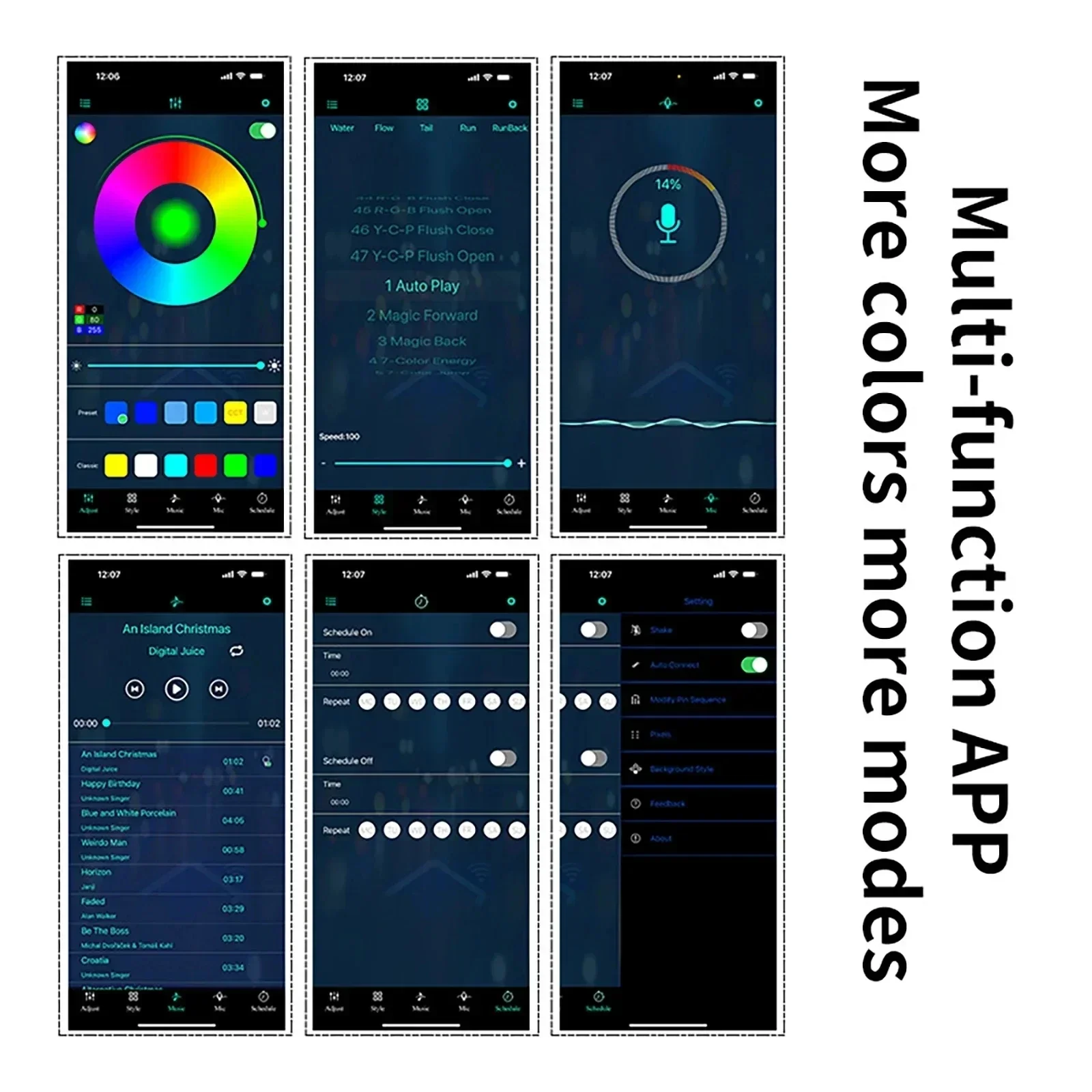 Auto RGB Ambiente HA CONDOTTO LA Luce di Striscia 1/2/3/4/5M APP di Controllo USB In Fibra Ottica Lampada Atmosfera Neon Interni Console Decorazione luci