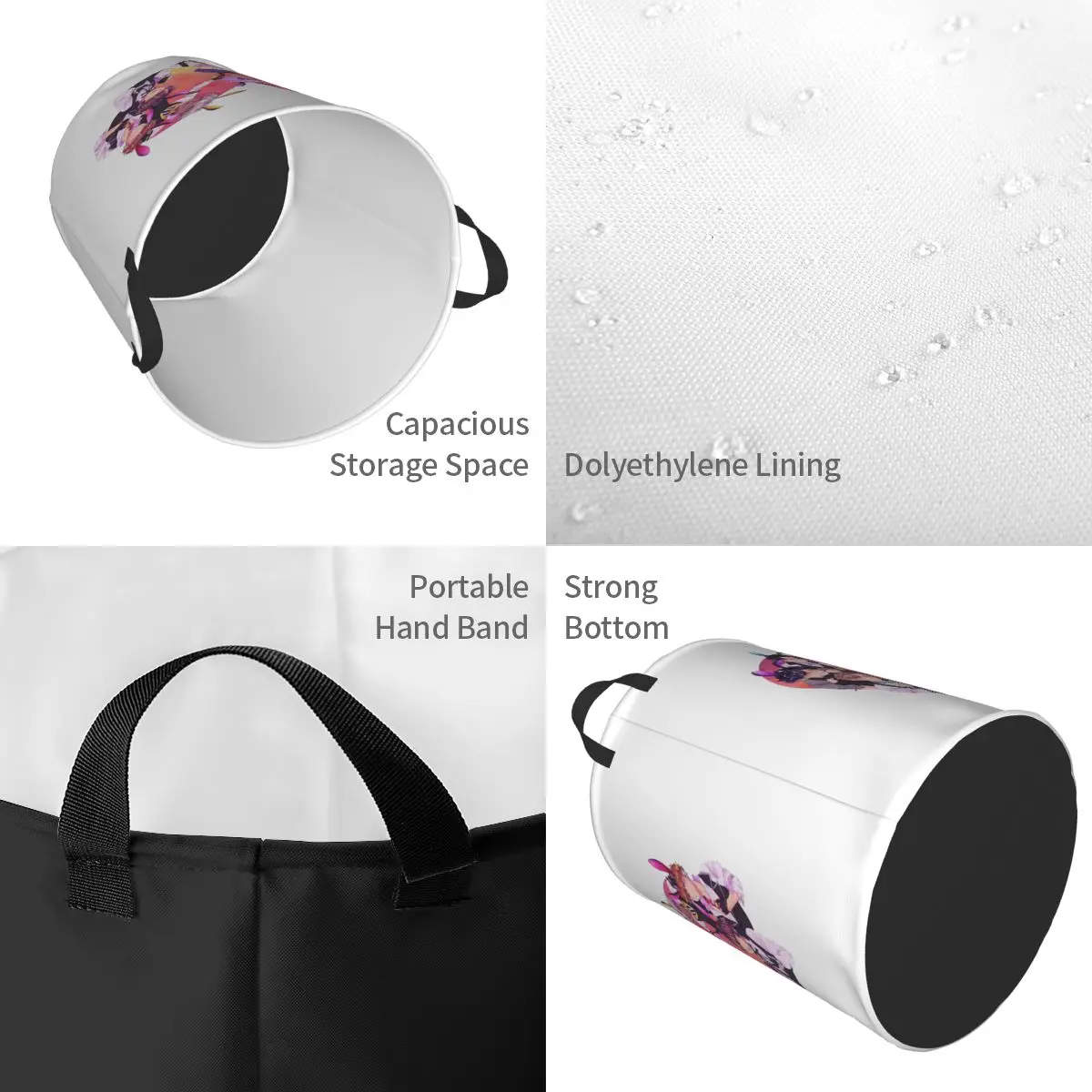 Laundry Collector Bunny Event Obey Me Folding Laundry Basket Home Organizer Children Washing Basket Home Organizer
