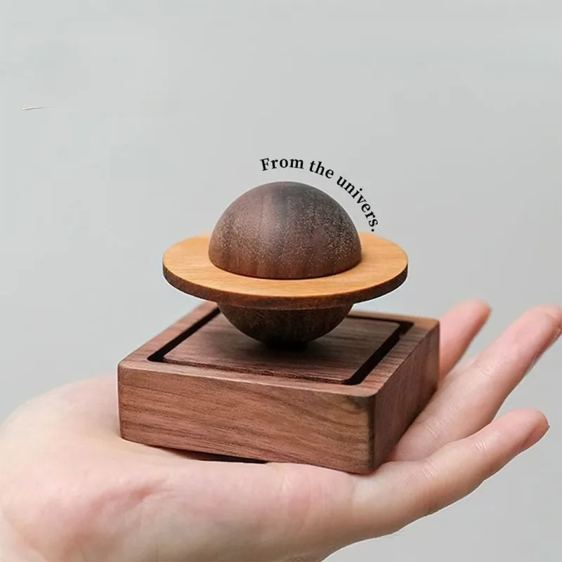 Black Walnut Wood Aroma Diffuser Creative Car & Home Decor Wooden Essential Oil Reusable Craft Ornament