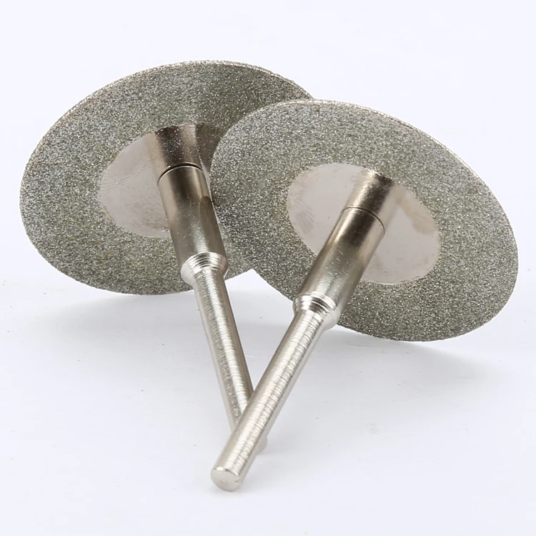10pcs 30mm Cutting Discs Cut Off  Mini Saw Blade with 2pcs Connecting 3mm Shank for Drill Fit for Rotary Tool