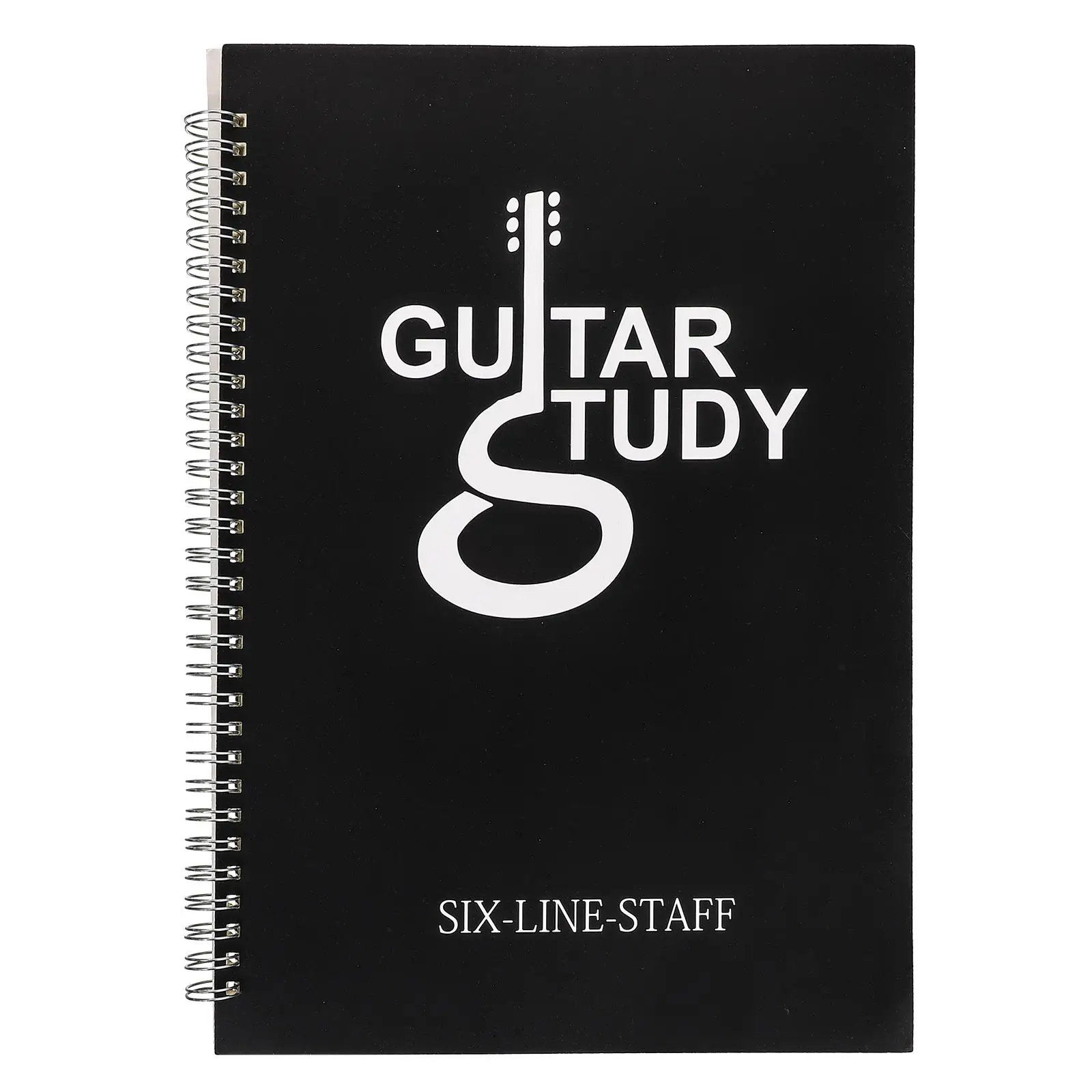 

Six A4 Guitar Tablature Notebook Beginners Portable PP Cover Waterproof Sheet Music Book Chord Book
