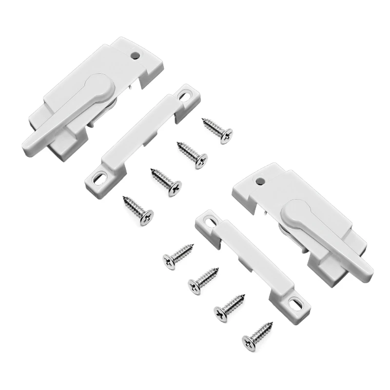 L69A Lock with Screws Zinc Alloy Sash Lock Sliding Window Lock Fittings for Vertical and Horizontal Sliding Window image 3
