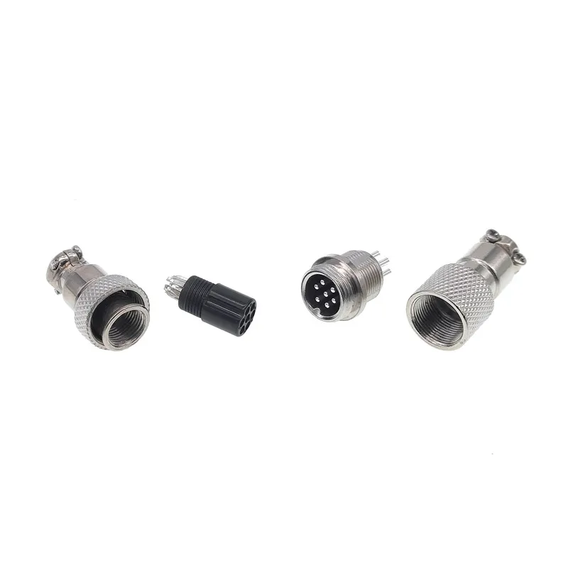 5pcs GX12 Cable butt joint connector push pull circular plug 2pin3pin4pin5pin6pin 5A 125v Male-Female butt  Connectors