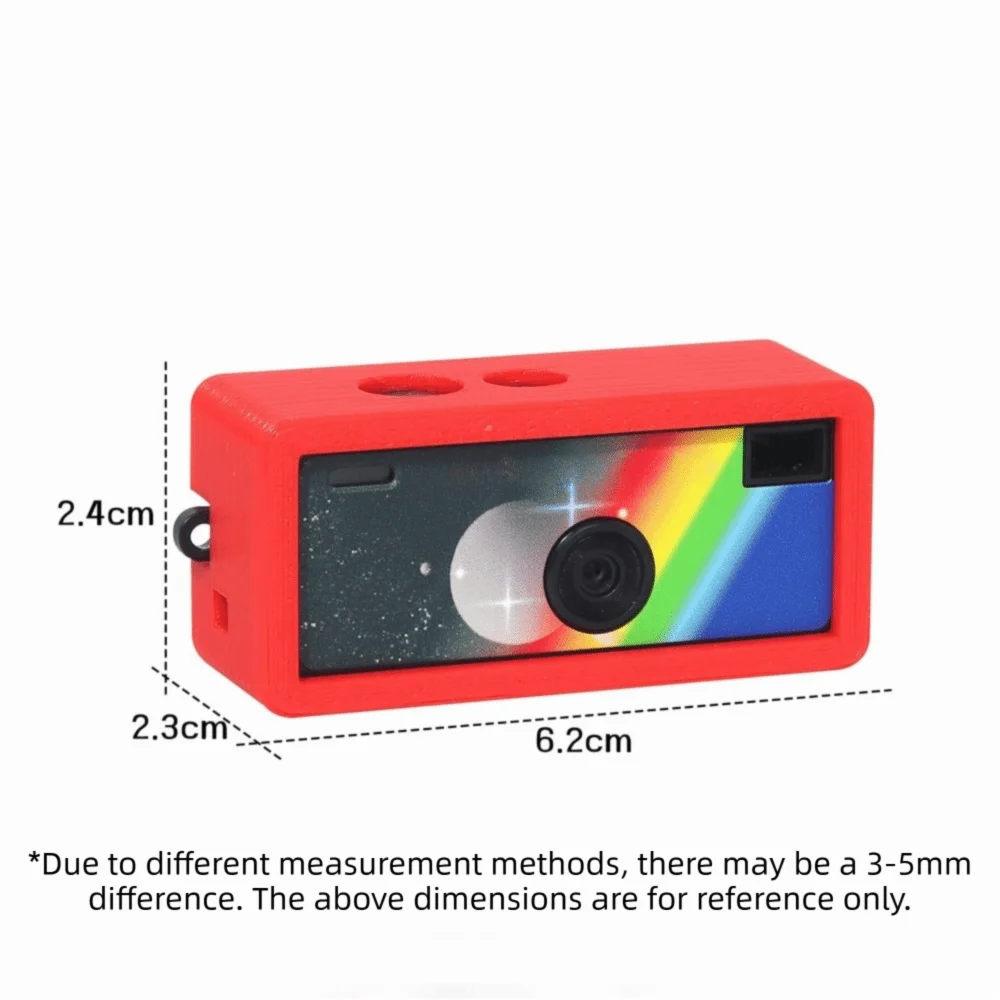 3D Printed Protective Cover Solid Color with Screen Film Decorative Cover Protective Shell for Kodak Charmera Camera