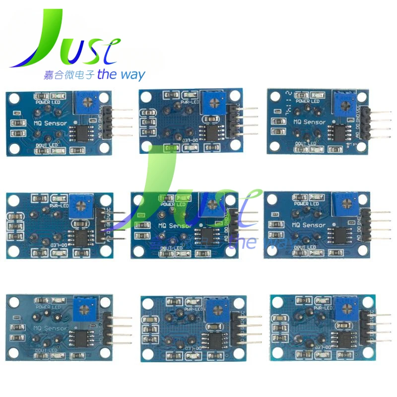 MQ2 MQ3 MQ4 MQ5 MQ6 MQ7 MQ8 MQ9 MQ135 MQ131 MQ811 TGS822 Detection Smoke methane liquefied Gas Sensor Module for Arduino Starter