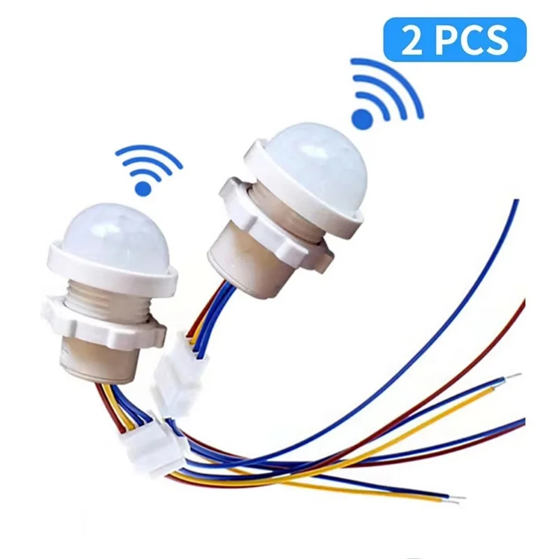 2pcs Smart PIR Sensor Detector For Switch Human Body Infrared Detector Infrared Motion Sensor LED Light For Switch Night Lamp