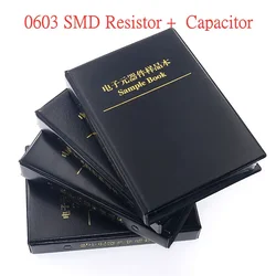 0603 SMD (0Ω-10MΩ) 170 Value Resistor (1pf-1uf) 55 Value Capacitor Book Assorted kit