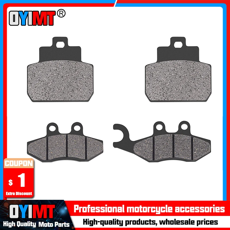 Motorcycle Front and Rear Brake Pads for PIAGGIO X8 125 2004-2006 ie 150 Street 250 X9 2007 Accessories